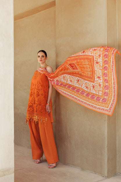 Noor By Saadia Asad | Eid Handwork Laserkari Lawn 24 | D11 - House Of Anaya