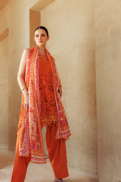 Noor By Saadia Asad | Eid Handwork Laserkari Lawn 24 | D11 - House Of Anaya