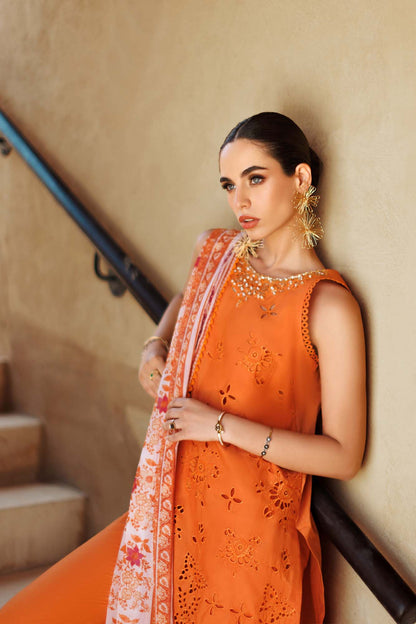 Noor By Saadia Asad | Eid Handwork Laserkari Lawn 24 | D11 - House Of Anaya