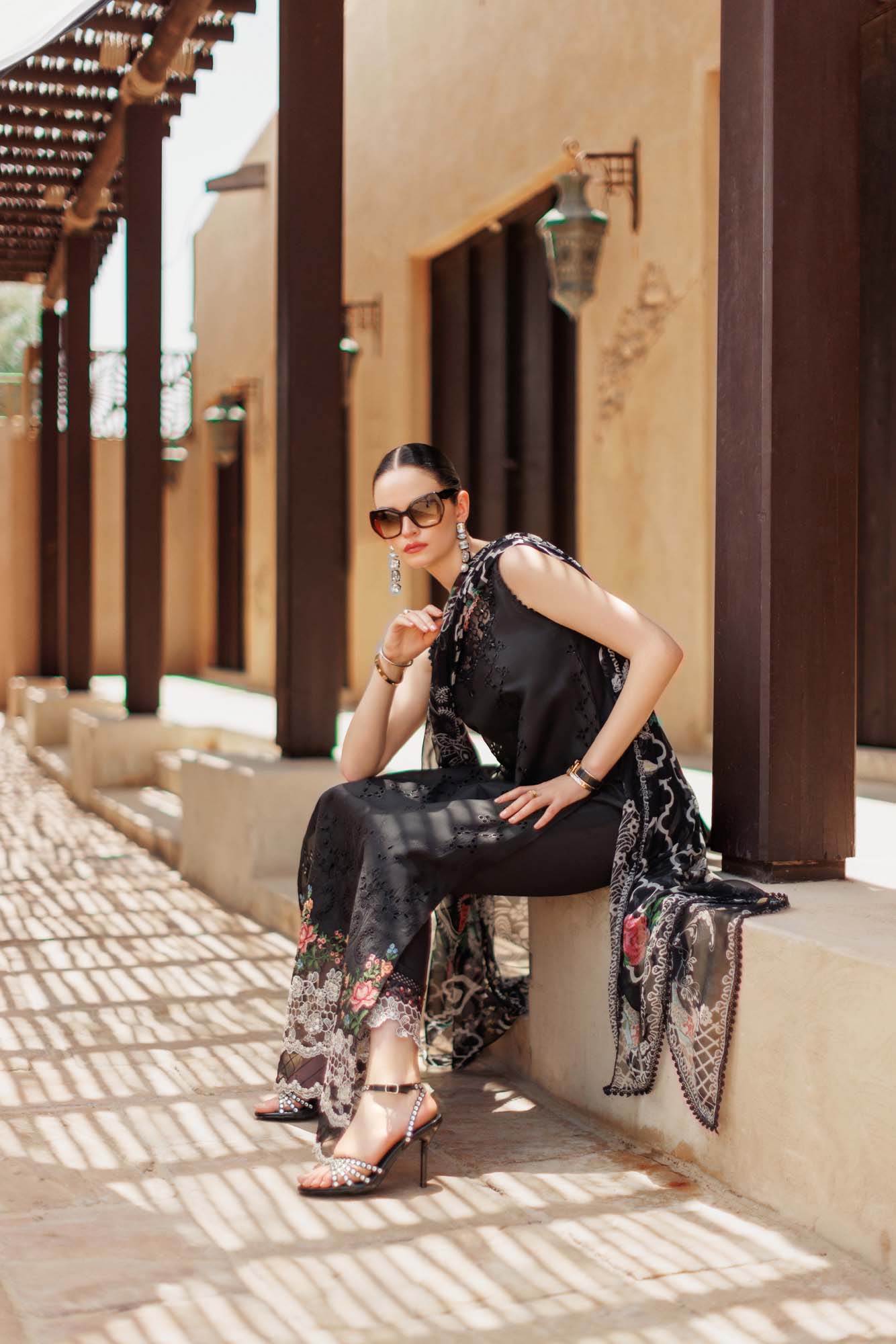 Noor By Saadia Asad | Eid Handwork Laserkari Lawn 24 | D6 - House Of Anaya