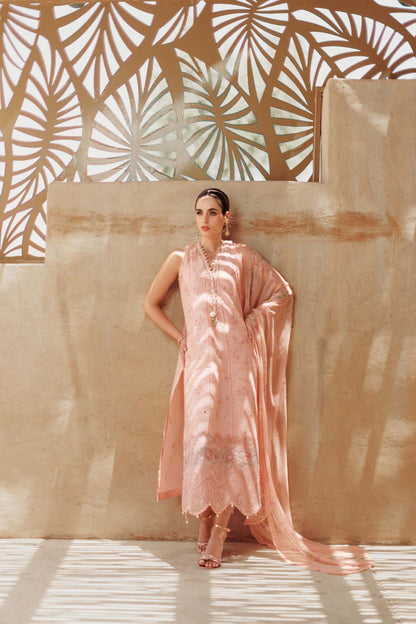 Noor By Saadia Asad | Eid Handwork Laserkari Lawn 24 | D10 - House Of Anaya