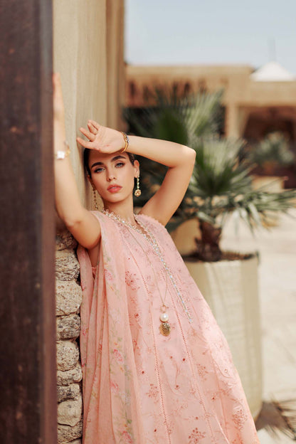 Noor By Saadia Asad | Eid Handwork Laserkari Lawn 24 | D10 - House Of Anaya