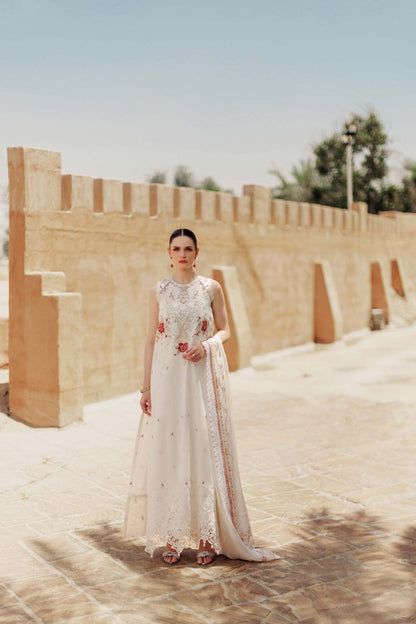 Noor By Saadia Asad | Eid Handwork Laserkari Lawn 24 | D9 - House Of Anaya