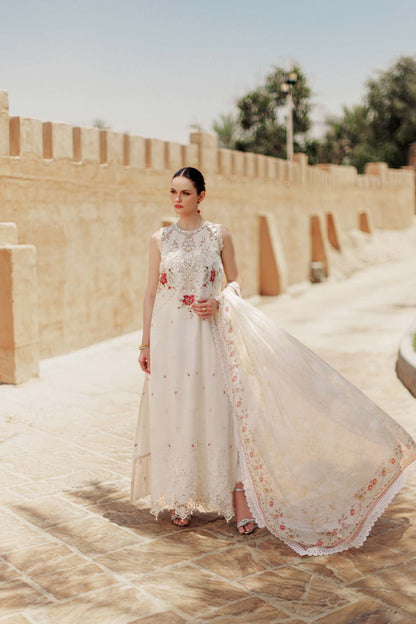 Noor By Saadia Asad | Eid Handwork Laserkari Lawn 24 | D9 - House Of Anaya