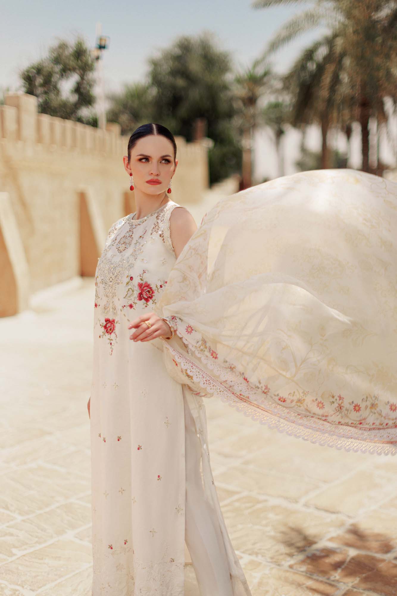 Noor By Saadia Asad | Eid Handwork Laserkari Lawn 24 | D9 - House Of Anaya