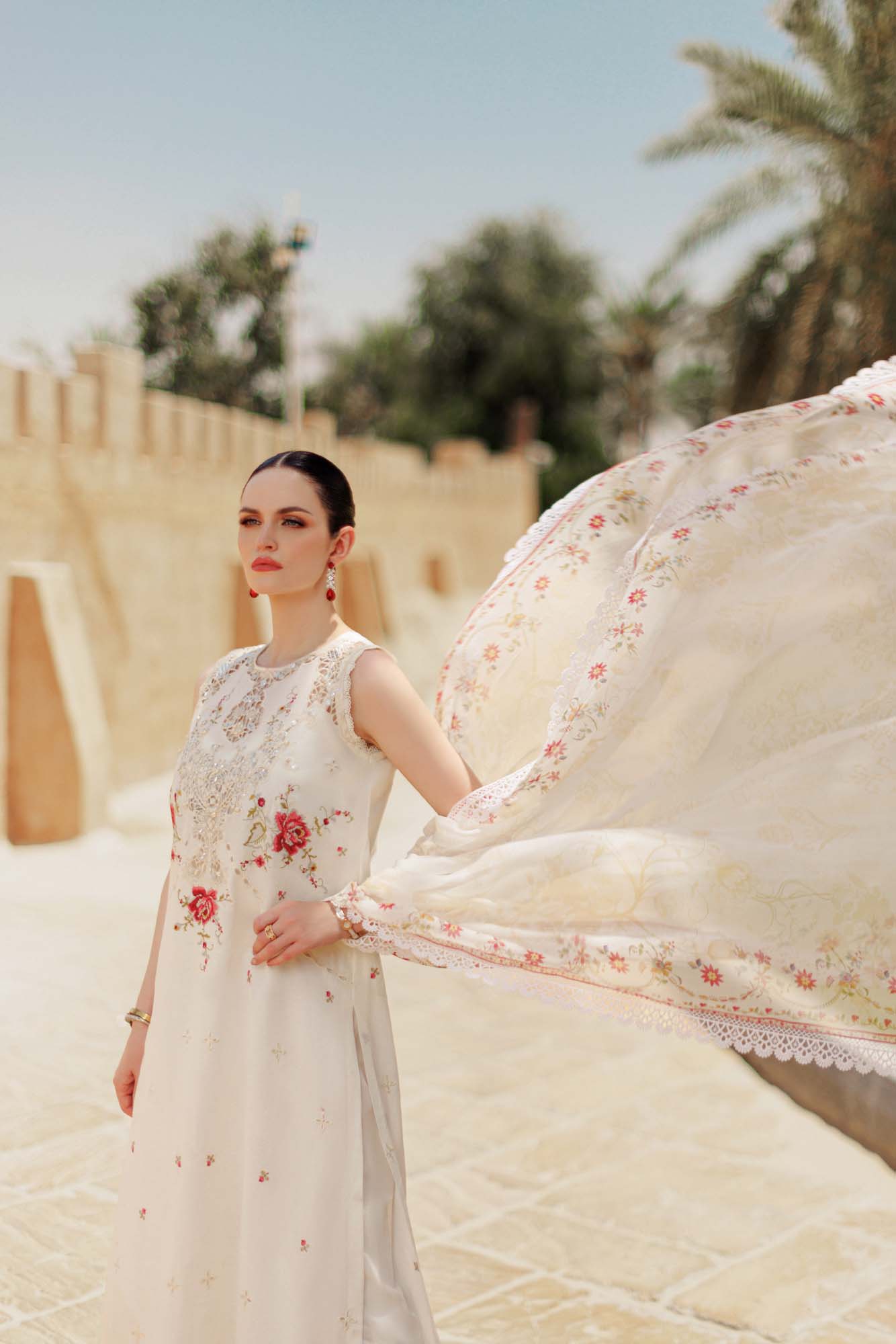 Noor By Saadia Asad | Eid Handwork Laserkari Lawn 24 | D9 - House Of Anaya