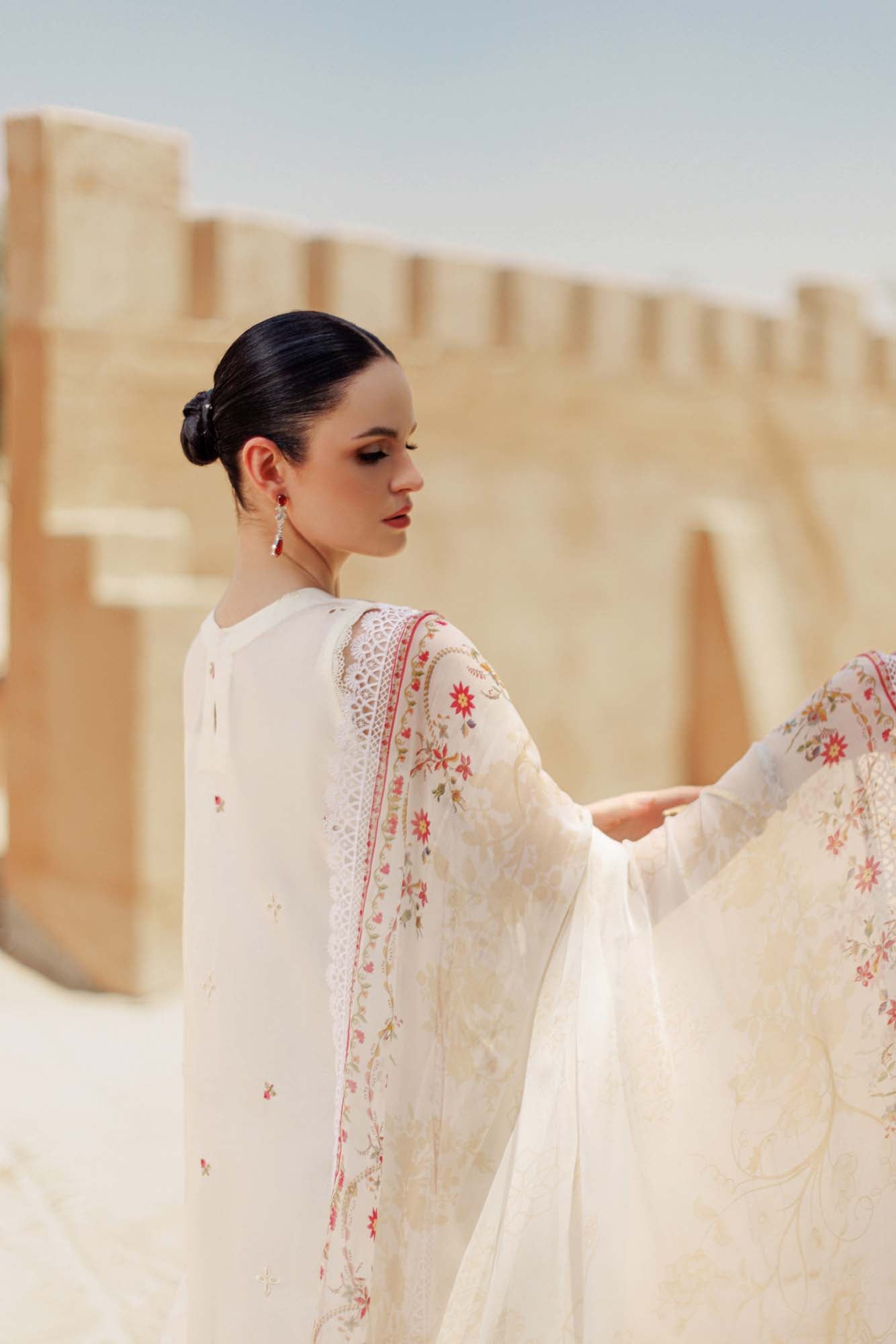 Noor By Saadia Asad | Eid Handwork Laserkari Lawn 24 | D9 - House Of Anaya