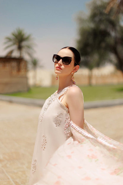 Noor By Saadia Asad | Eid Handwork Laserkari Lawn 24 | D2 - House Of Anaya