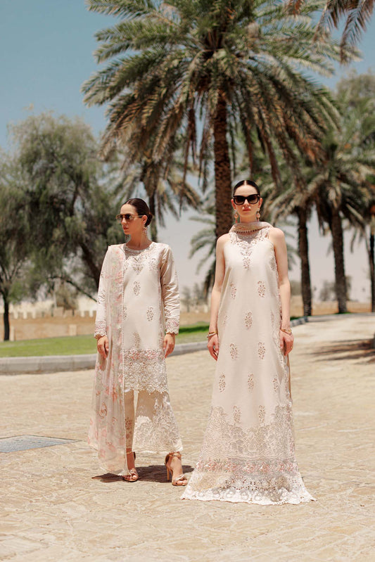 Noor By Saadia Asad | Eid Handwork Laserkari Lawn 24 | D2 - House Of Anaya