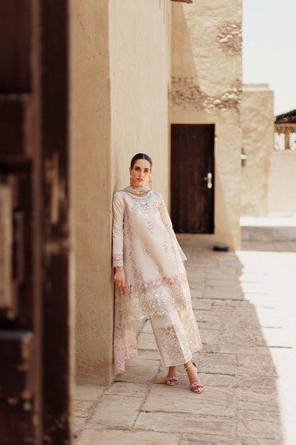 Noor By Saadia Asad | Eid Handwork Laserkari Lawn 24 | D2 - House Of Anaya