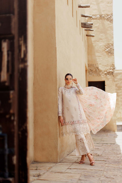 Noor By Saadia Asad | Eid Handwork Laserkari Lawn 24 | D2 - House Of Anaya