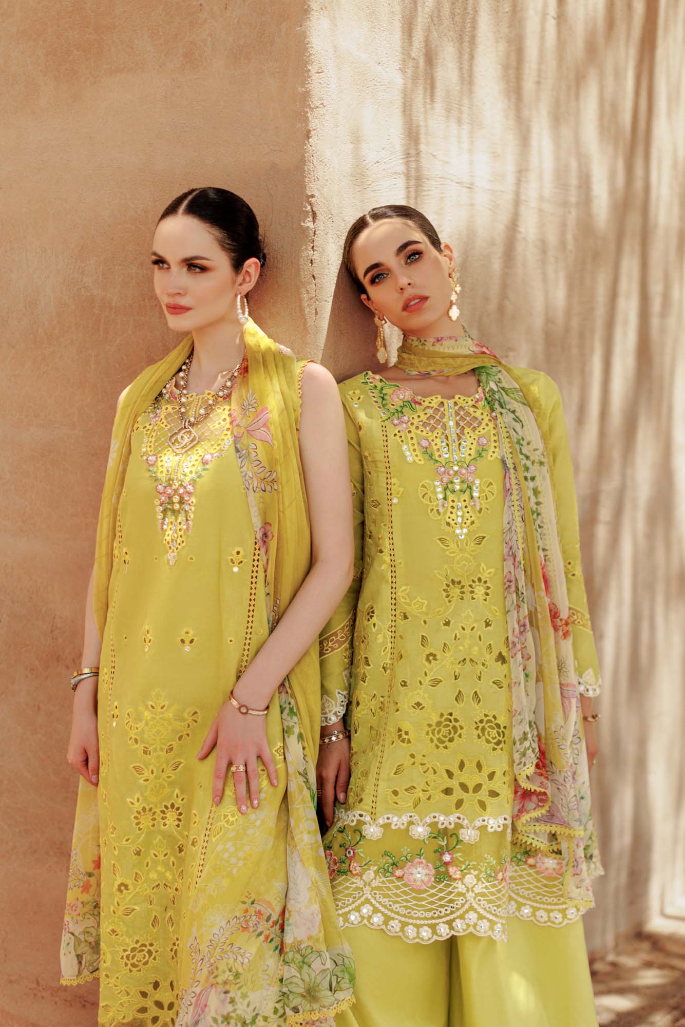 Noor By Saadia Asad | Eid Handwork Laserkari Lawn 24 | D1 - House Of Anaya