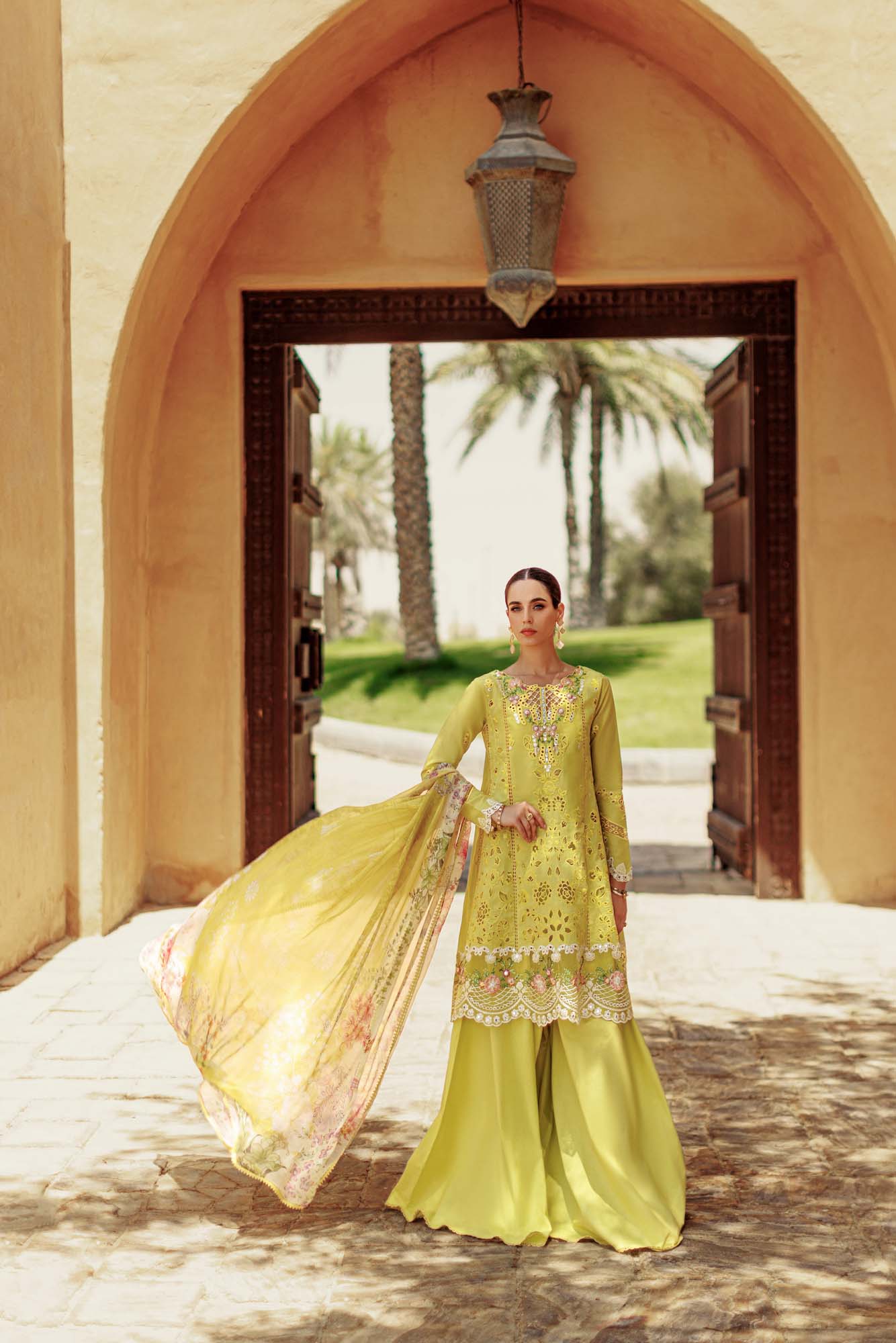 Noor By Saadia Asad | Eid Handwork Laserkari Lawn 24 | D1 - House Of Anaya