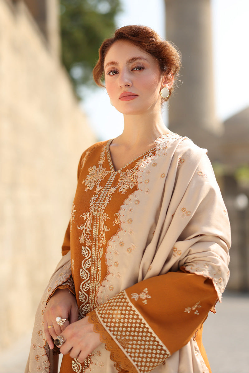 Rangrasiya | Carnation Luxury Shawl Edit | Cappuccino