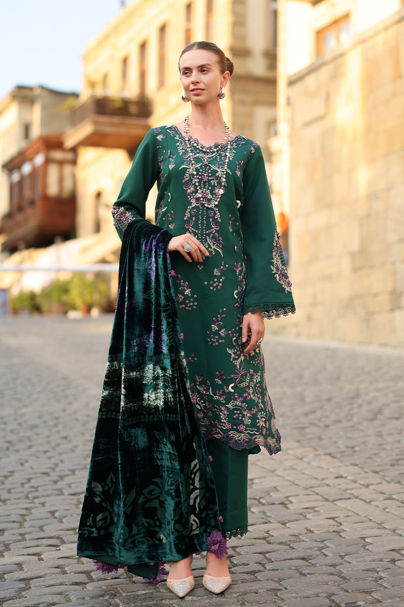 Rangrasiya | Carnation Luxury Shawl Edit | Matcha