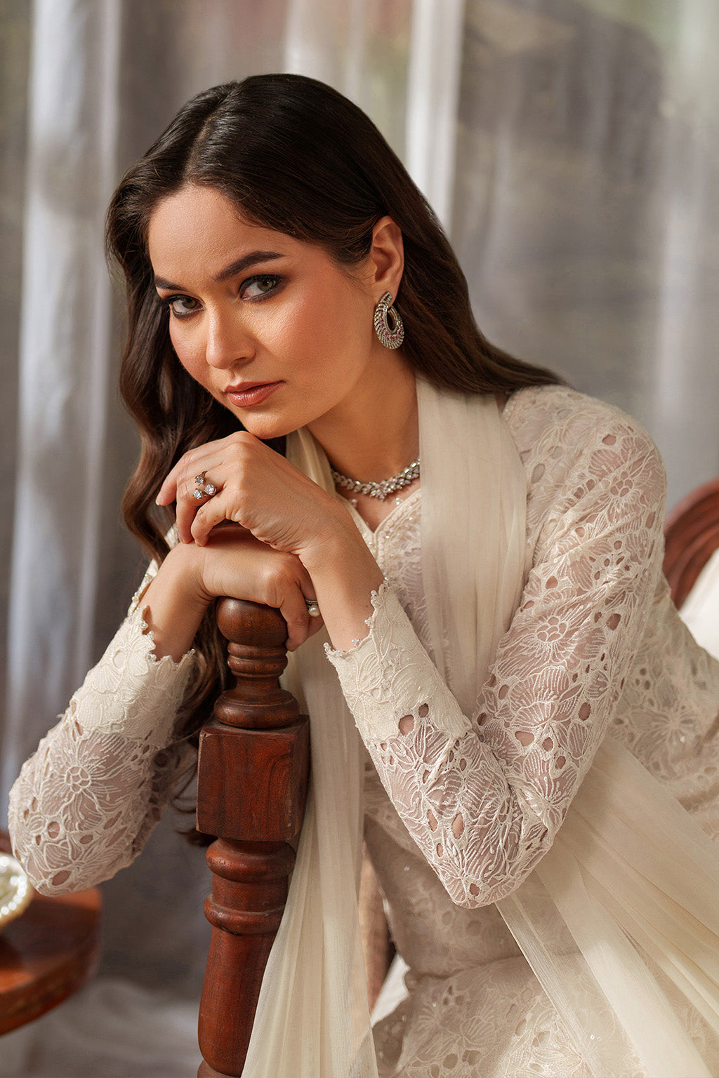 Iznik | Exclusive Formals | UE-532 Embroidered Chiffon
