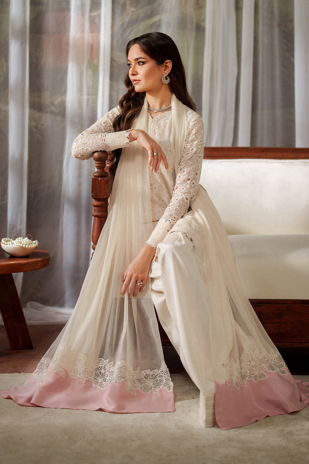 Iznik | Exclusive Formals | UE-532 Embroidered Chiffon