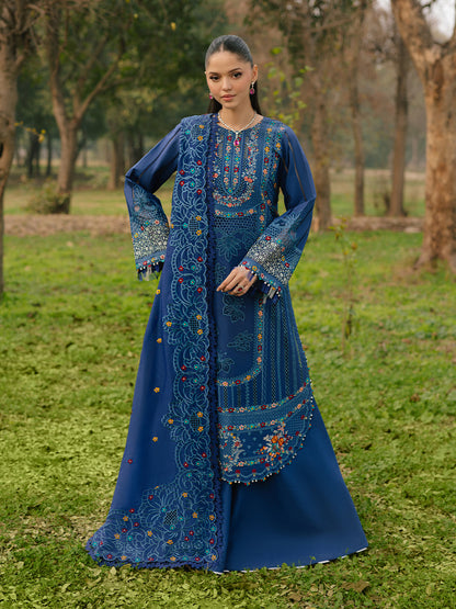 Bin Ilyas | Freesia Embroidered Lawn 25 | 102 - B