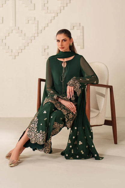 Iznik | Festive Formals | UE-619 Embroidered Chiffon
