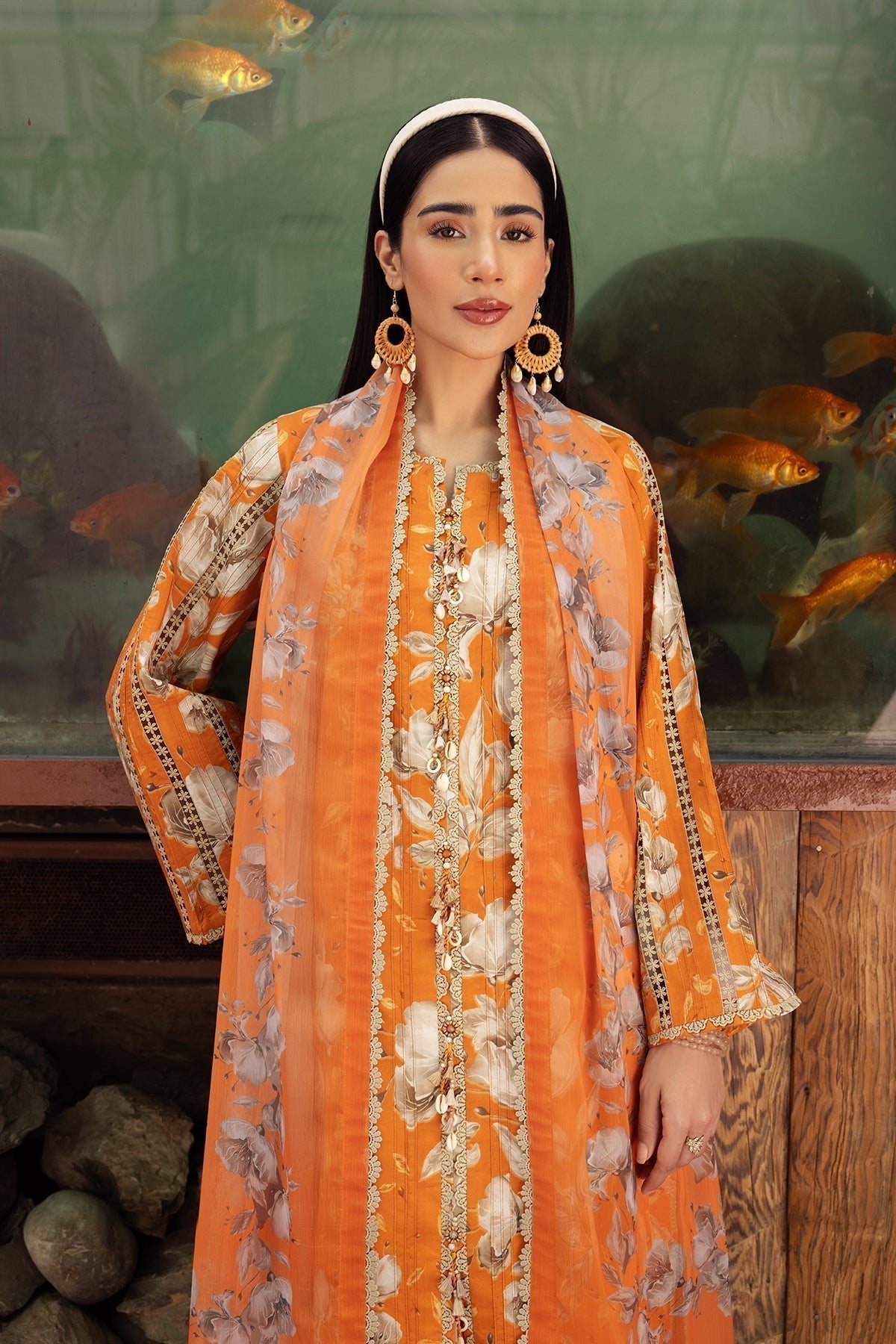 Alizeh | Sheen Lawn Prints 24 | SUNFLOWER - House Of Anaya