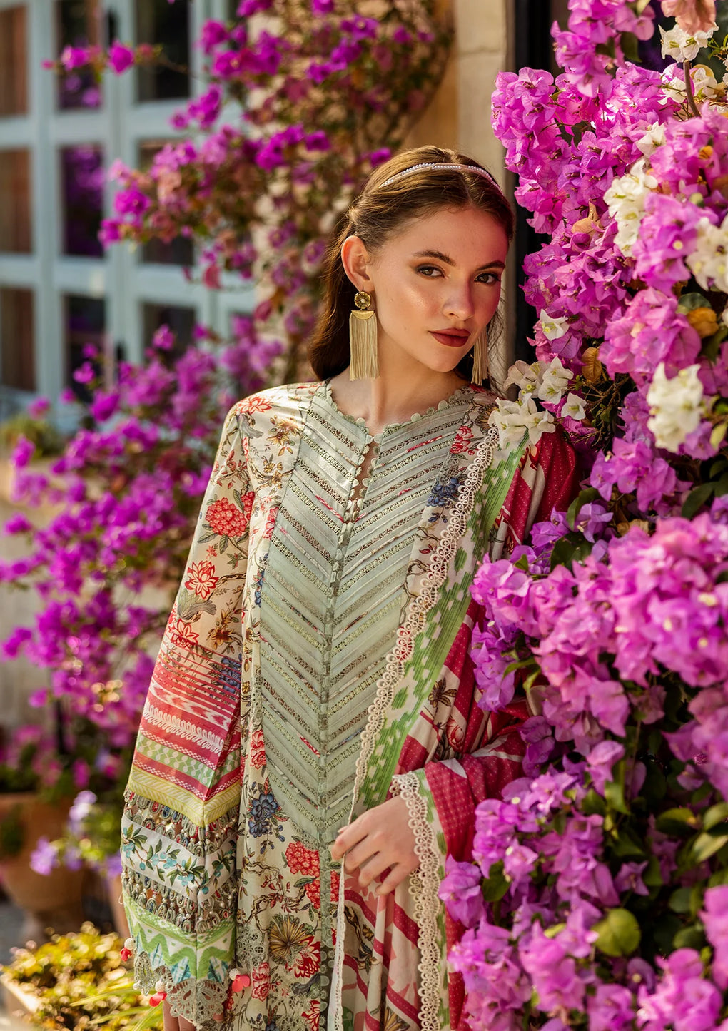 Elaf Premium | Print Chikankari 25 | ELK-01B GIARDINO