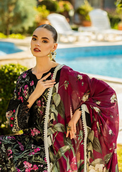 Elaf Premium | Print Chikankari 25 | ELK-08A VISTA