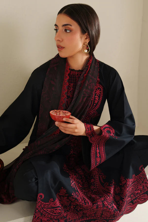 Farasha | Summer Weaves Embroidered lawn'26 | Floral Flame