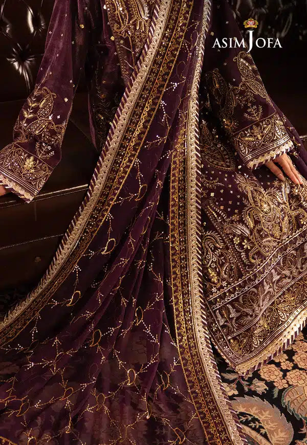 Asim Jofa | Makhmal Wedding Velvet 23 | AJMM-06 - House Of Anaya