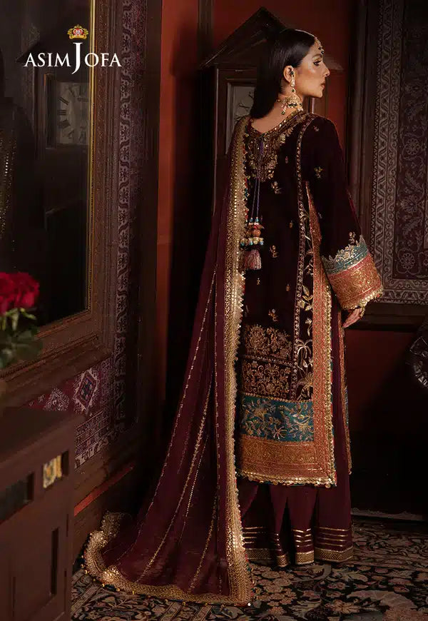 Asim Jofa | Makhmal Wedding Velvet 23 | AJMM-09 - House Of Anaya