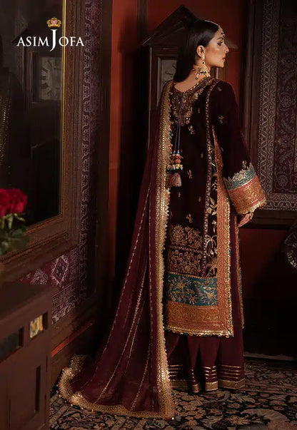 Asim Jofa | Makhmal Wedding Velvet 23 | AJMM-09 - House Of Anaya
