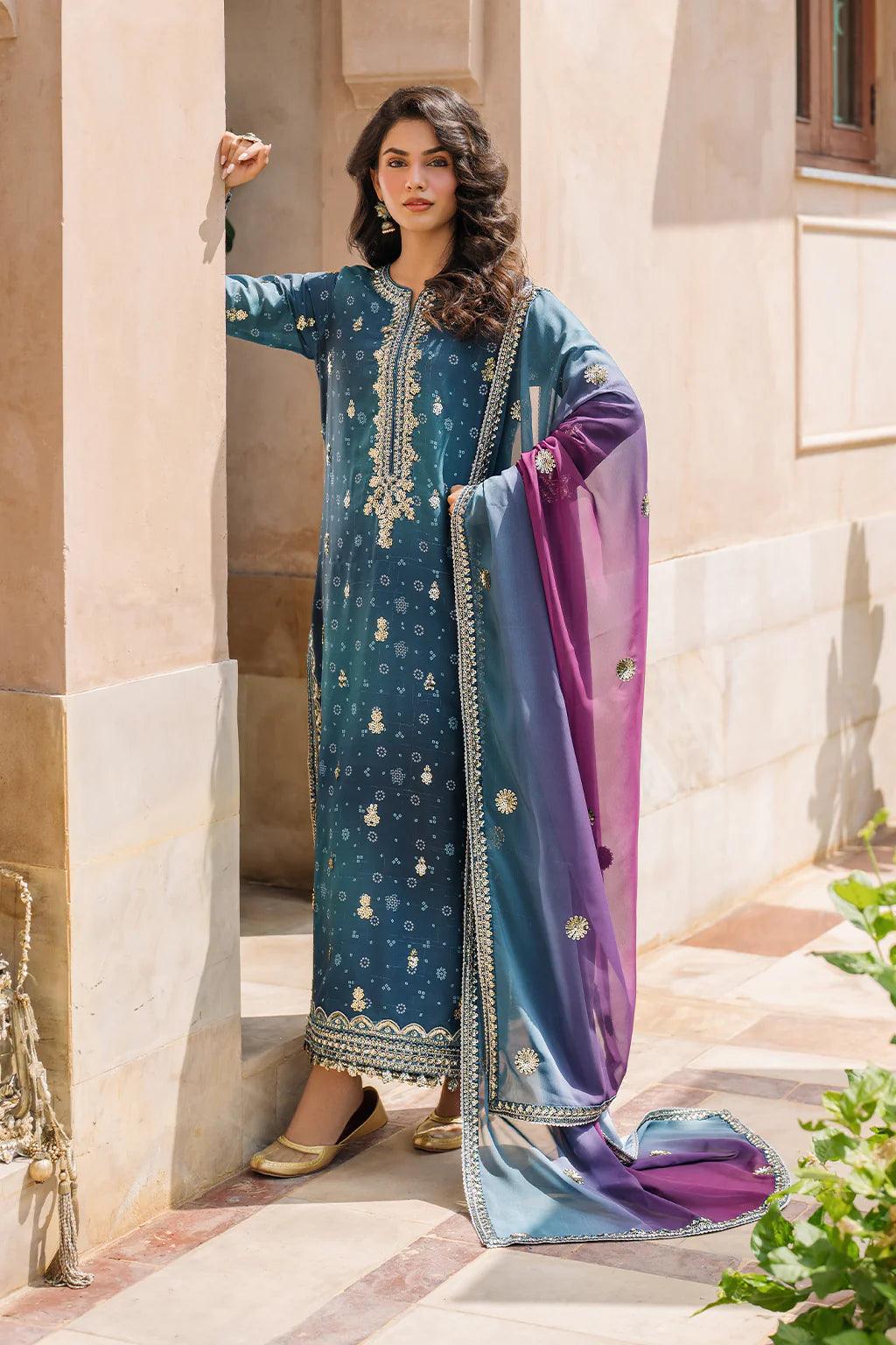 Iznik | Bandhani | UE-335 Embroidered Chiffon