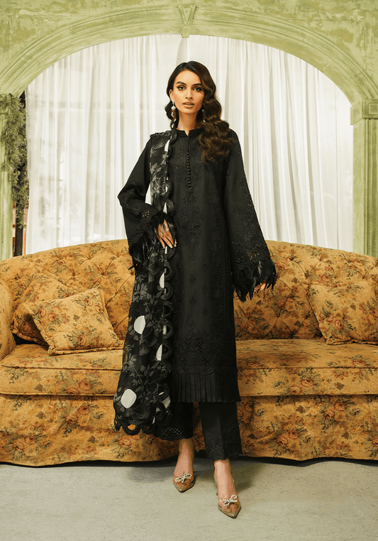 Zarqash | Tresor Luxury Lawn 24 | ZQT 005 MIDNIGHT