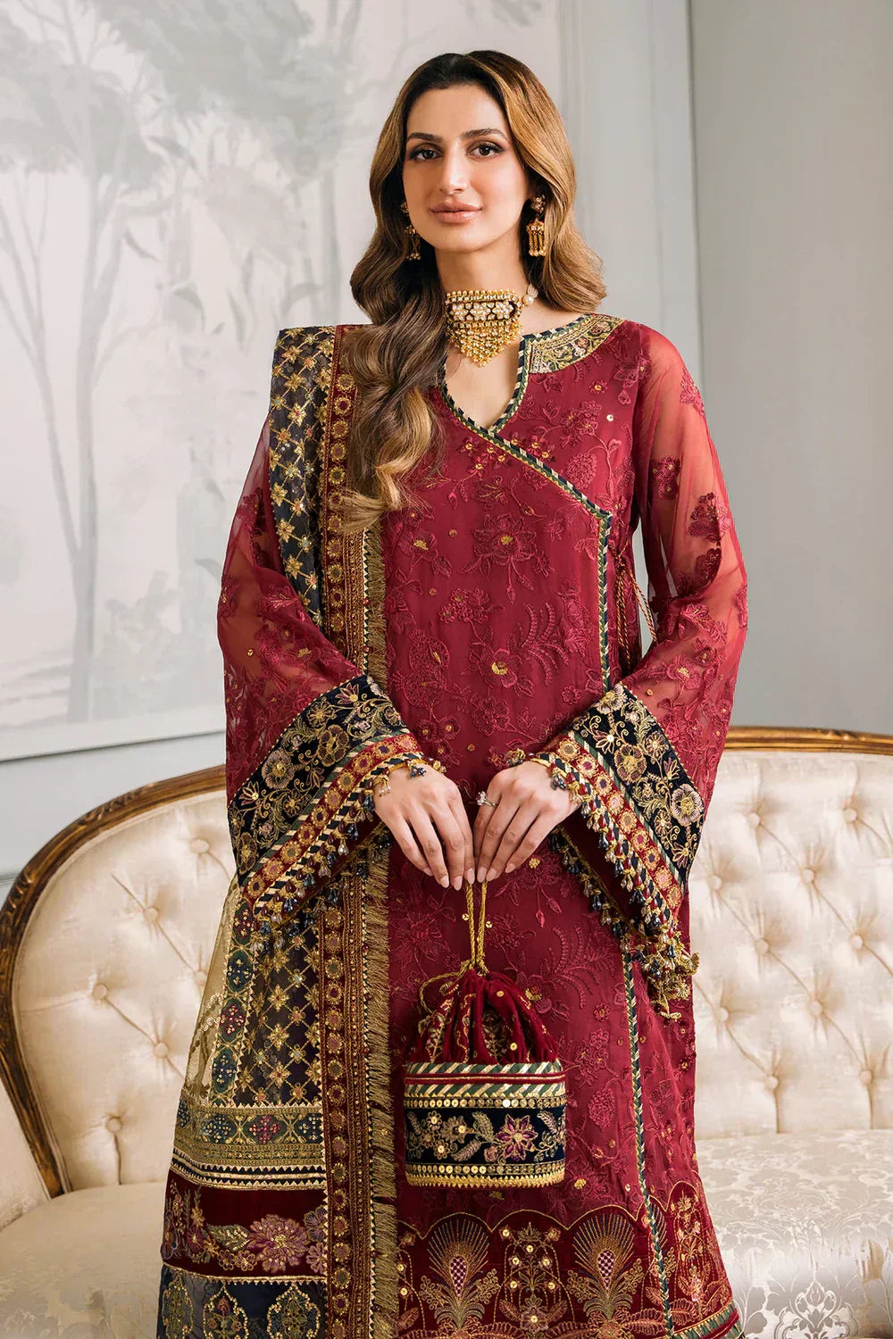 Baroque | Chantelle Embroidered Collection | CH12-07 - House Of Anaya