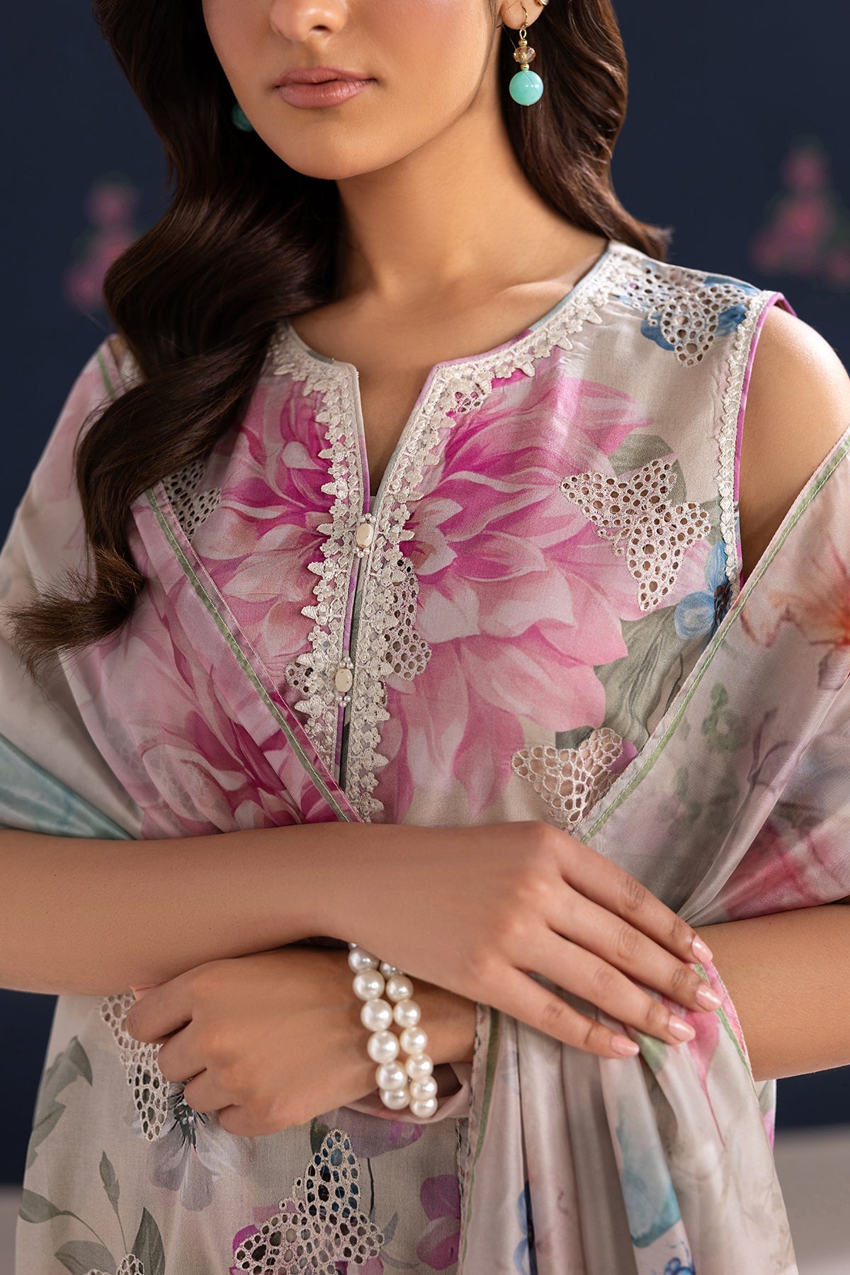 Baroque | Embroidered Lawn | SF-4458