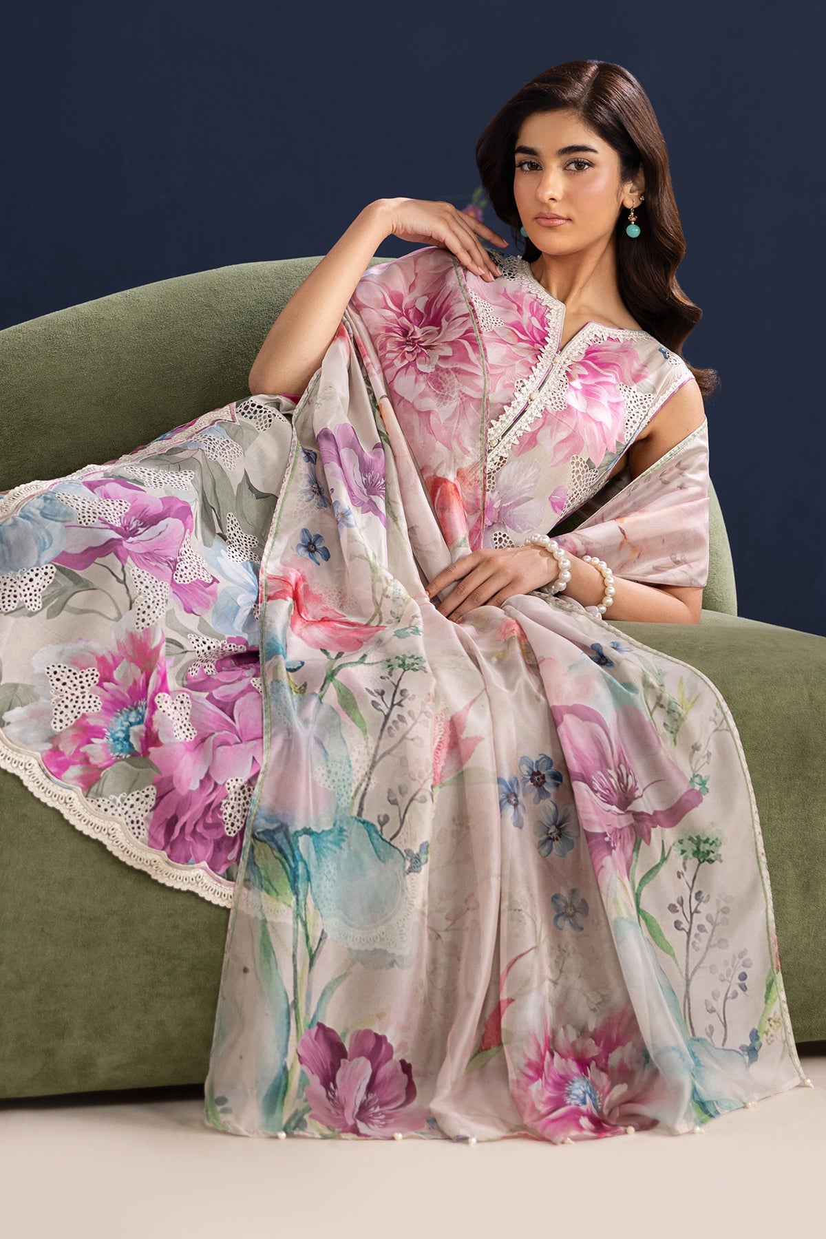 Baroque | Embroidered Lawn | SF-4458