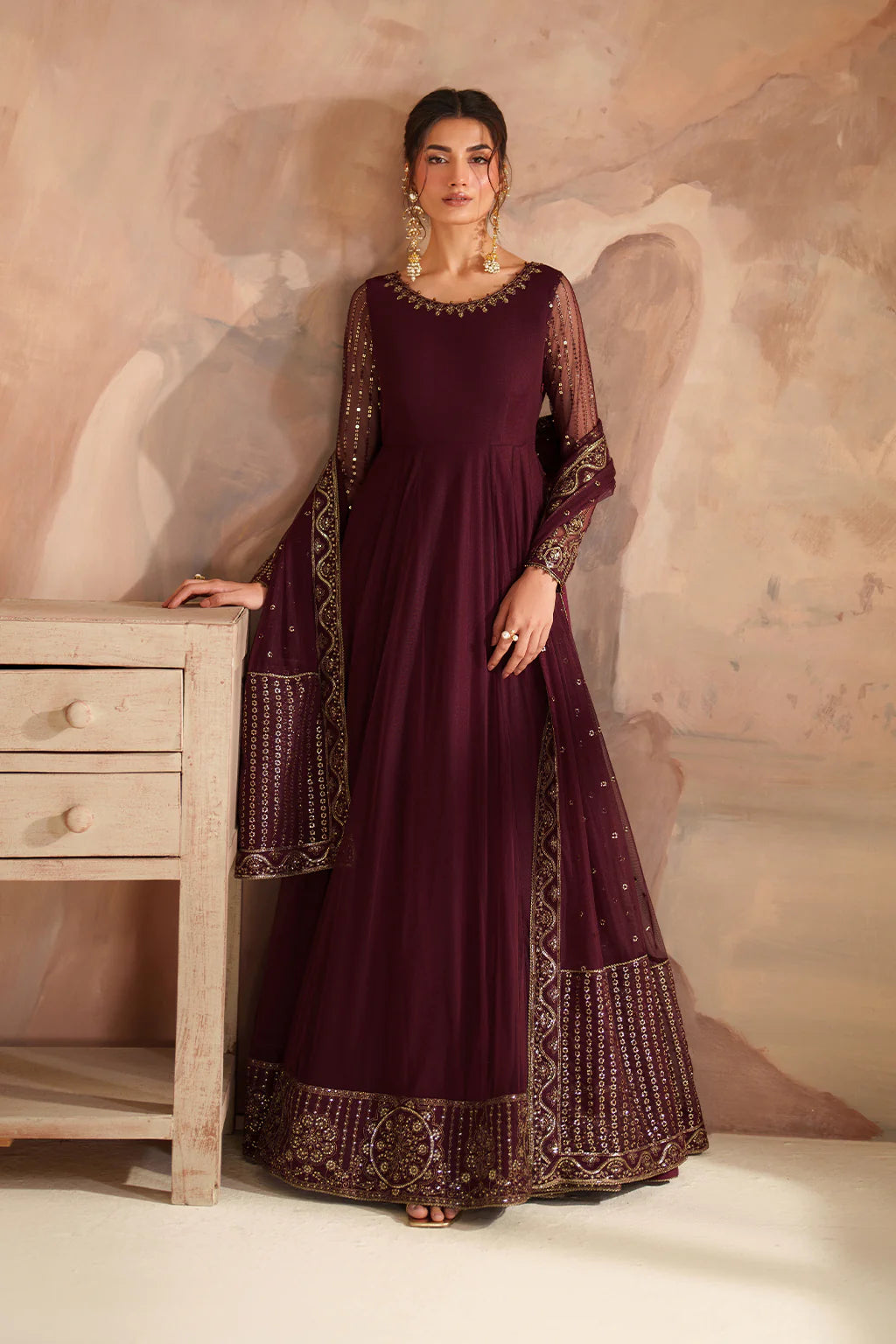 Iznik | Chinon Chiffon | CC-80 Embroidered Net