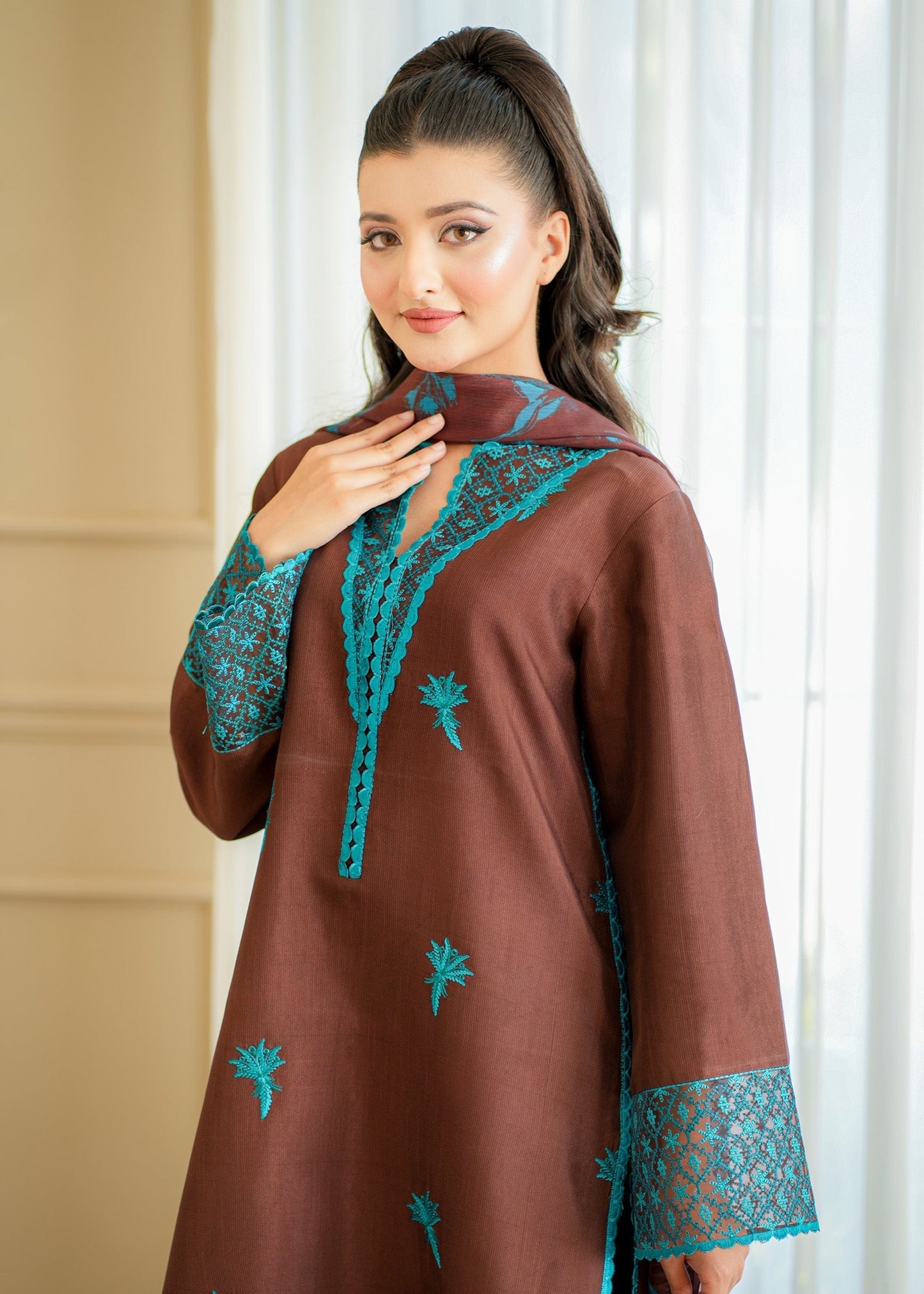 Fozia Khalid | Silk Spire | COCOA - House Of Anaya