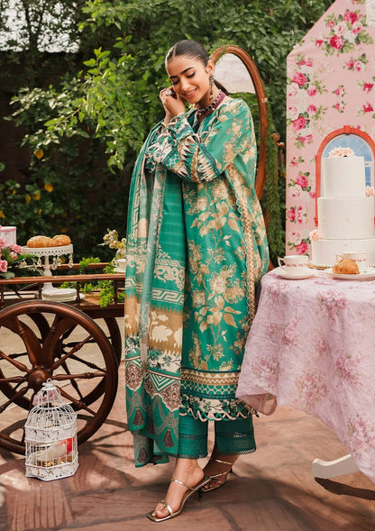 Elaf Premium | Printed Collection 24 | EEP-04B - Chic Teal - House Of Anaya