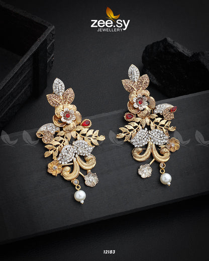 Floral Earrings - Libasekhas