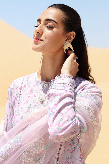 Cross Stitch | Eid Lawn 24 | LAVENDER - House Of Anaya