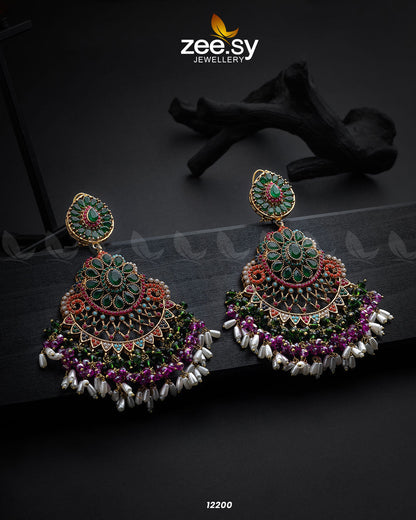 Lahza Naurattan Earrings - Libasekhas
