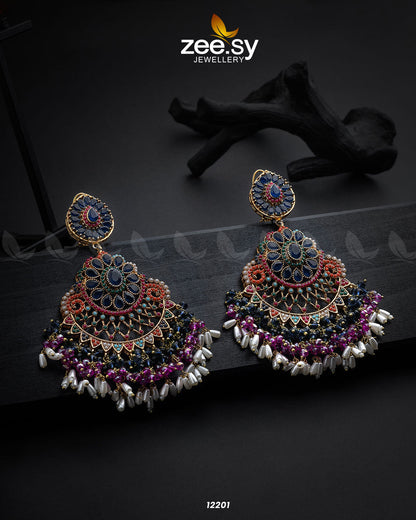 Lahza Naurattan Earrings - Libasekhas