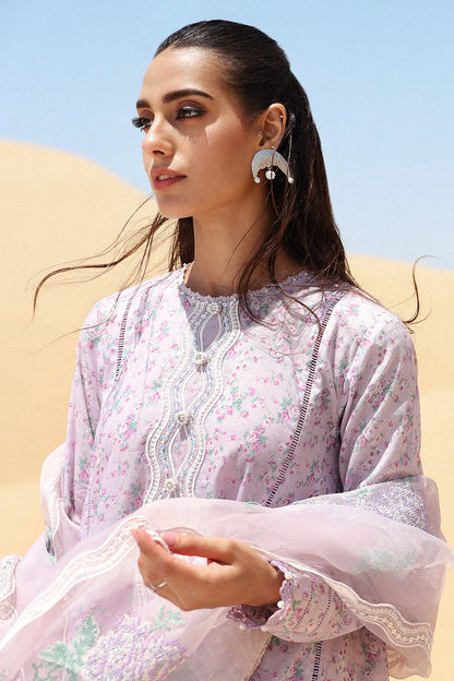 Cross Stitch | Eid Lawn 24 | LAVENDER - House Of Anaya