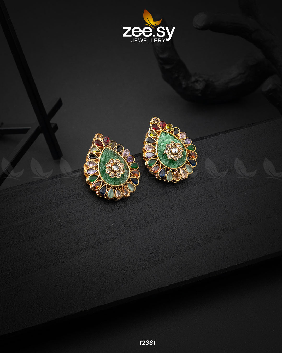 Slate Crush Earrings - Libasekhas