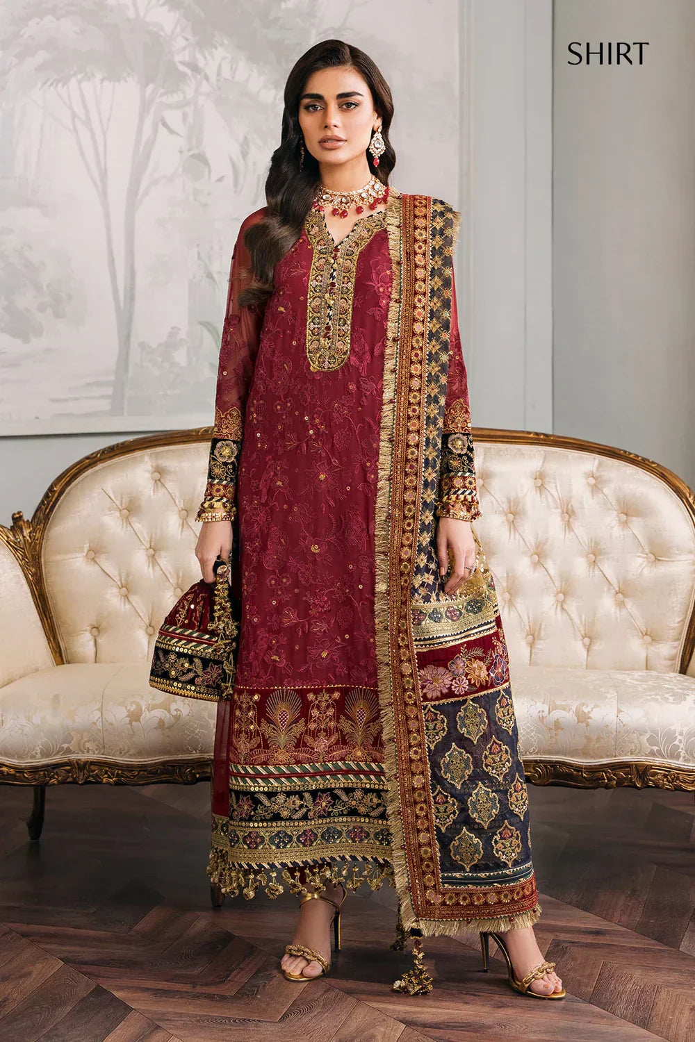 Baroque | Chantelle Embroidered Collection | CH12-07 - House Of Anaya