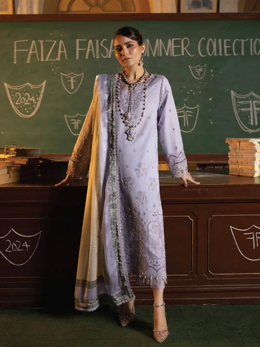 Faiza Faisal | Maya Luxury Lawn | Nazali - House Of Anaya
