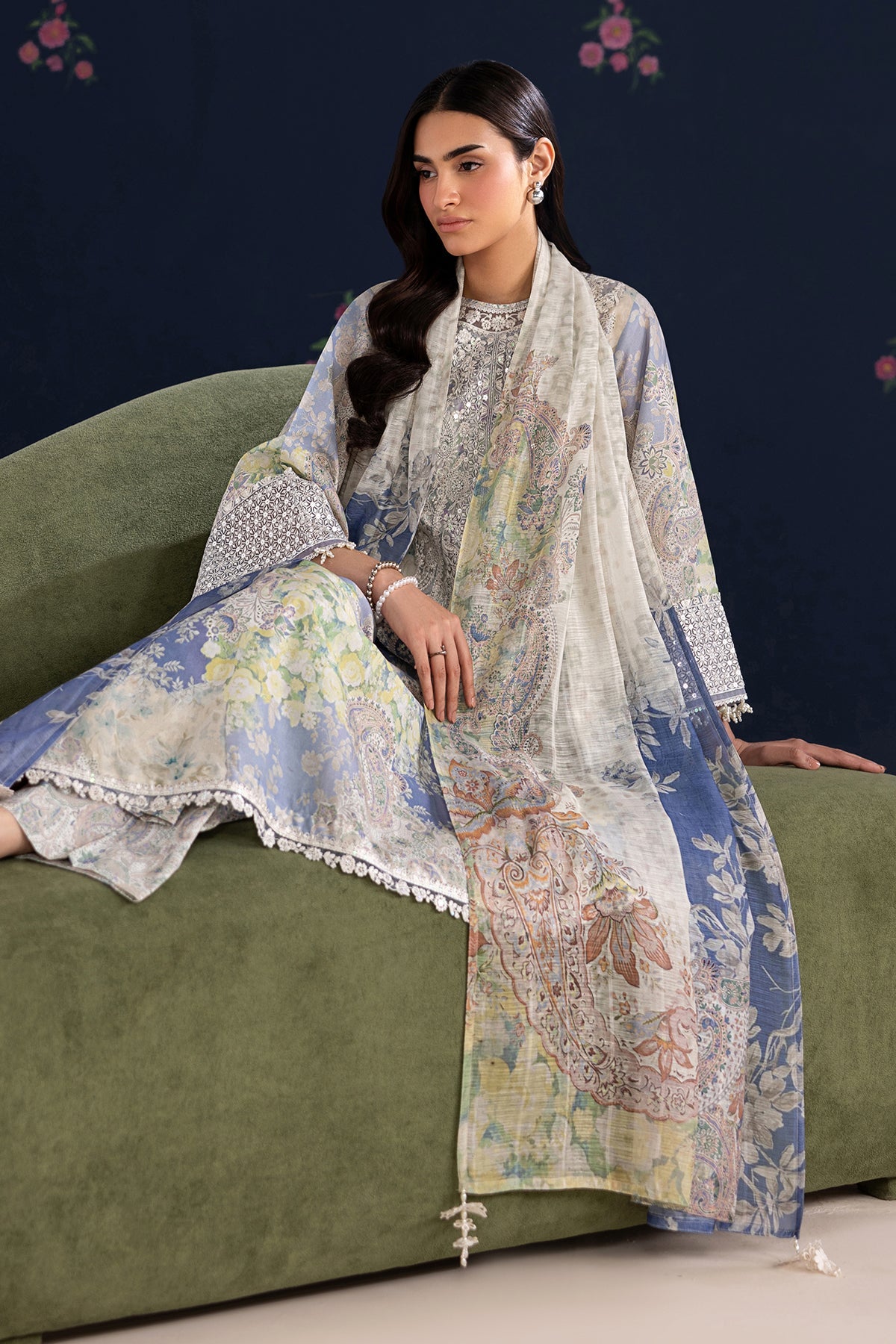 Baroque | Embroidered Lawn | SF-4459