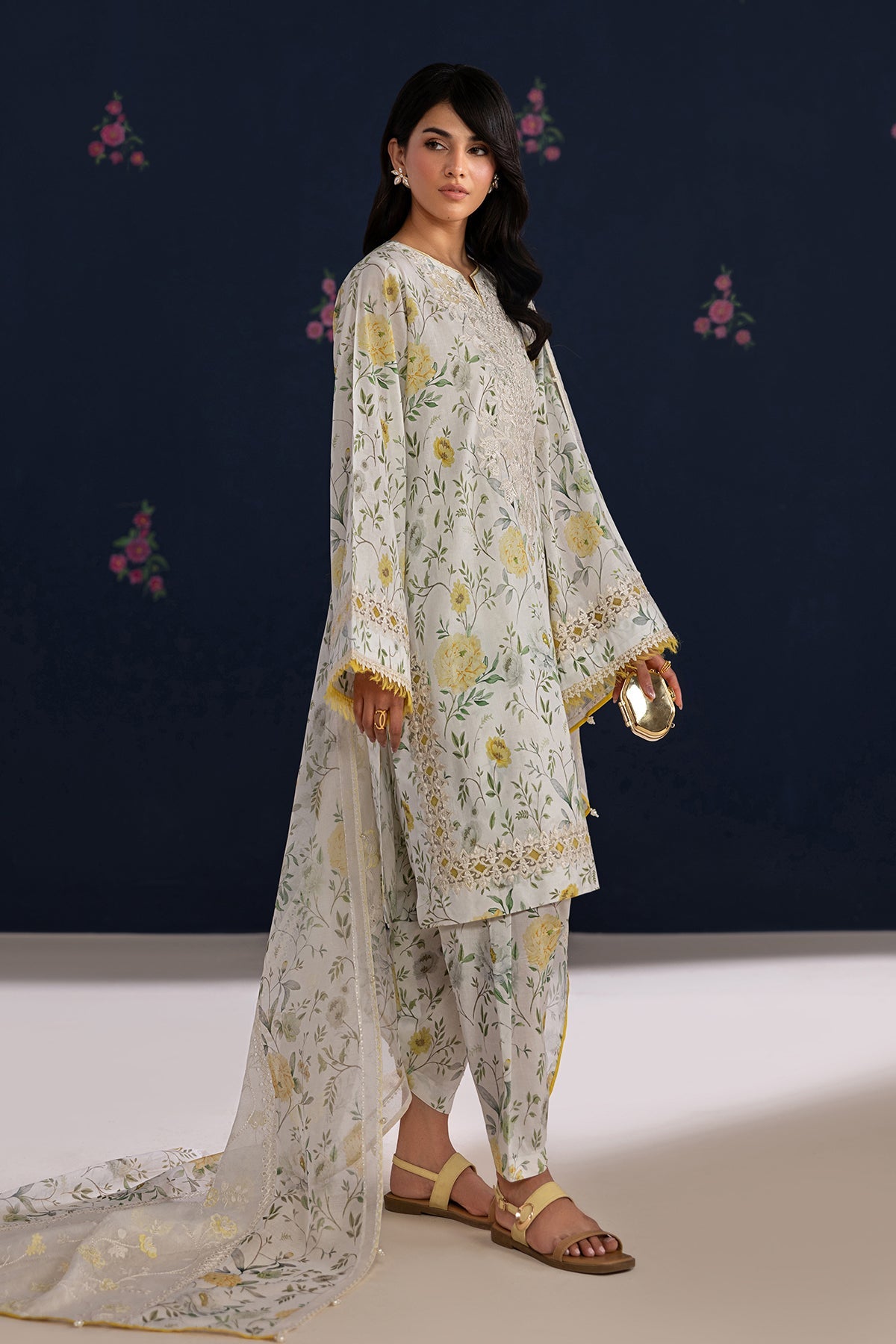 Baroque | Embroidered Lawn | SF-4460