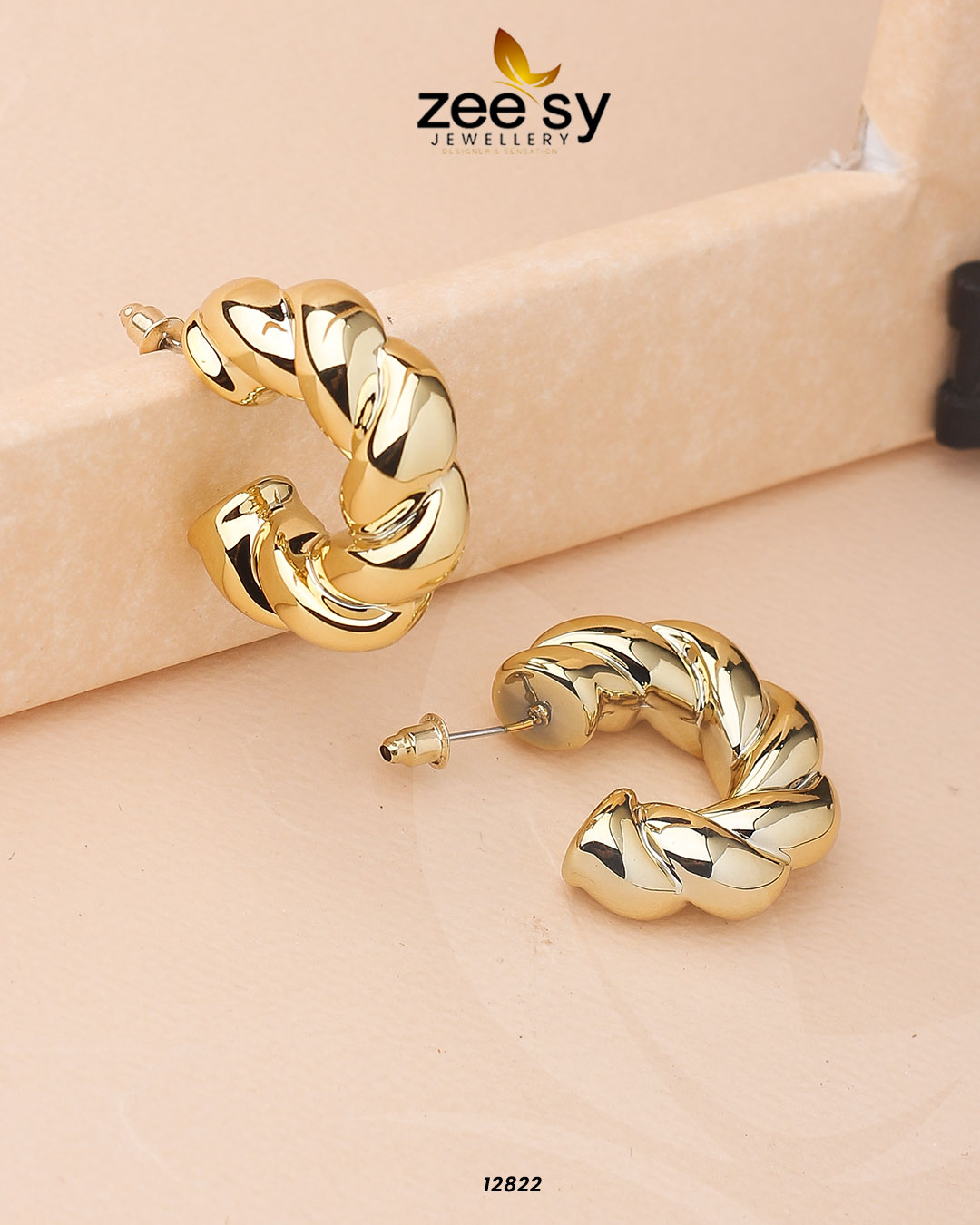 Twisted Hoop Earring - Libasekhas
