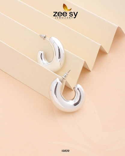 C-Type Stud Earrings - Libasekhas